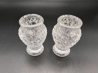 Pair L.E. Smith Toothpick Holders. 