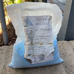 Copper Sulfate fine crystals 10lbs. bag