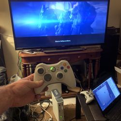 Old School Xbox 360 Lot With Games And Extras