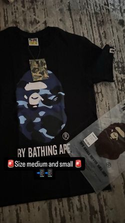 Bape navy blue Size medium the only one now available