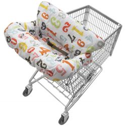 Infantino Cloud grocery shopping mall store cart & high chair soft fluffy washable cover liner