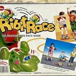 Ribit Race- The jumping Frog Race Game ! Tiger Games-Vintage 1990 - Rare find-New in box.