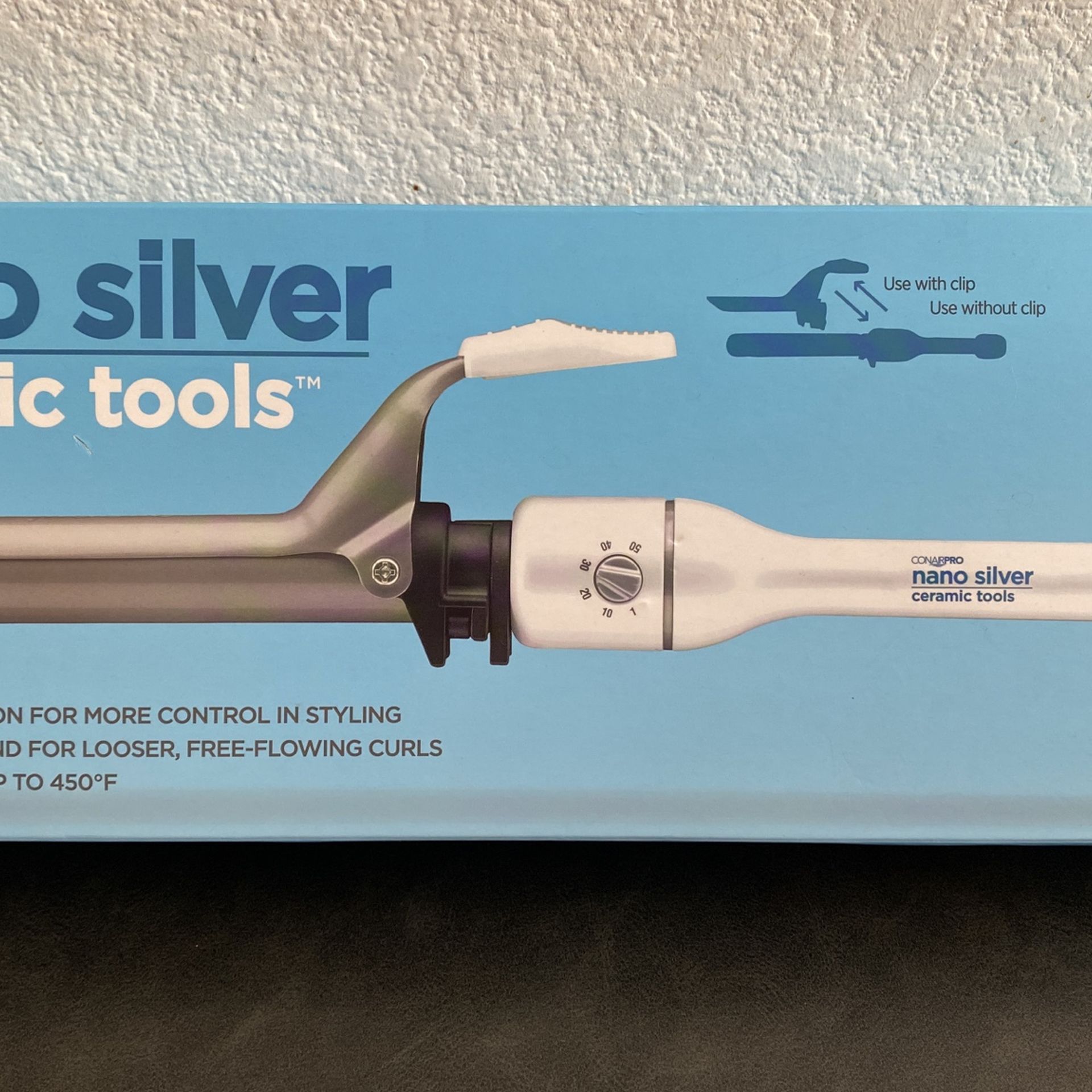 Conair pro nano silver ceramic curling iron sale