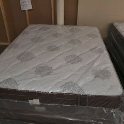 Wow!!FIRM EURO-TOP QUEEN MATTRESS PLUS BOX SPRING
