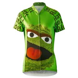 Sesame Street Women's Oscar The Grouch Cycling Jersey - NEW WITH TAGS - Small $15