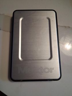 This is a Maxtor OneTouch 4 Mini portable external hard drive with 320GB capacity. Ideal for backing up photos, documents, or media files, this compac