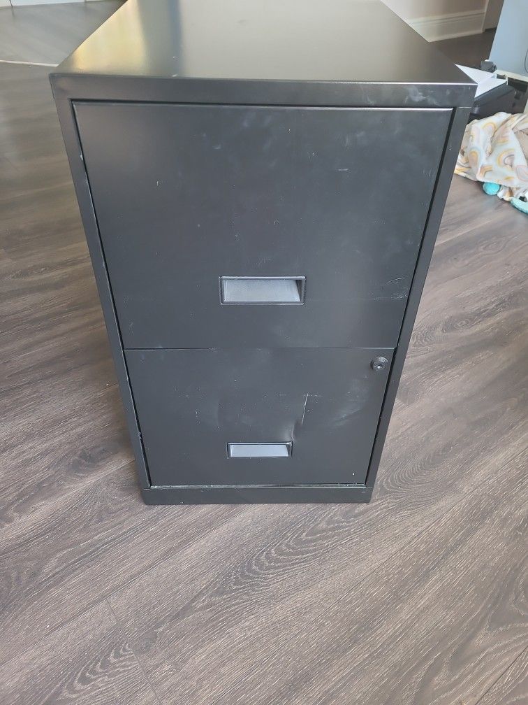 Black File Cabinet