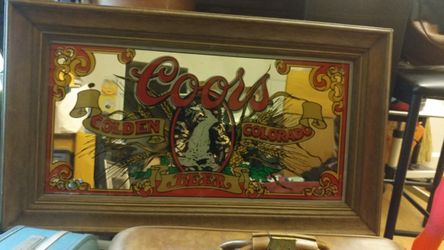 Mirror Coors beer vintage