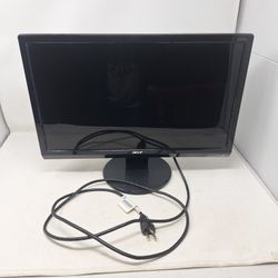 Acer P205H Black 20" Widescreen LCD Computed Monitor 1600 x 900 VGA DVI Tested