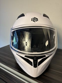 ILM ILM-902 Full Face Motorcycle Helmet White Size S (55-56) DOT Certified