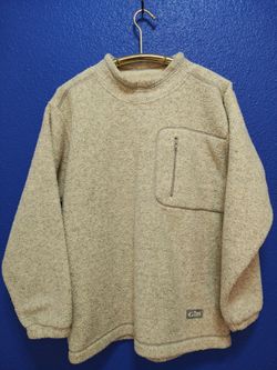 Gill cream-colored textured fleece pullover Made in Poland