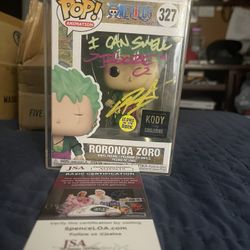 Roronoa Zoro Glow In The Dark Signed 