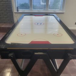 Double Sided Pool Table And Air Hockey Table 
