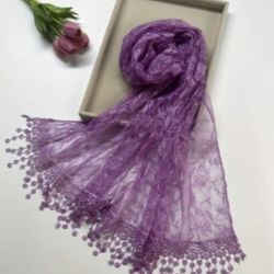 FLORAL LACE SCARF / ROSE PATTERNS SHAWL ( $12 EACH!! ) 