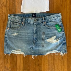 New Gap Denim Skirt