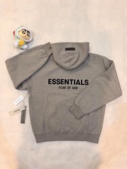 🔥 FEAR OF GOD ESSENTIALS HOODIE – DARK OATMEAL – SIZE XS (NEW)