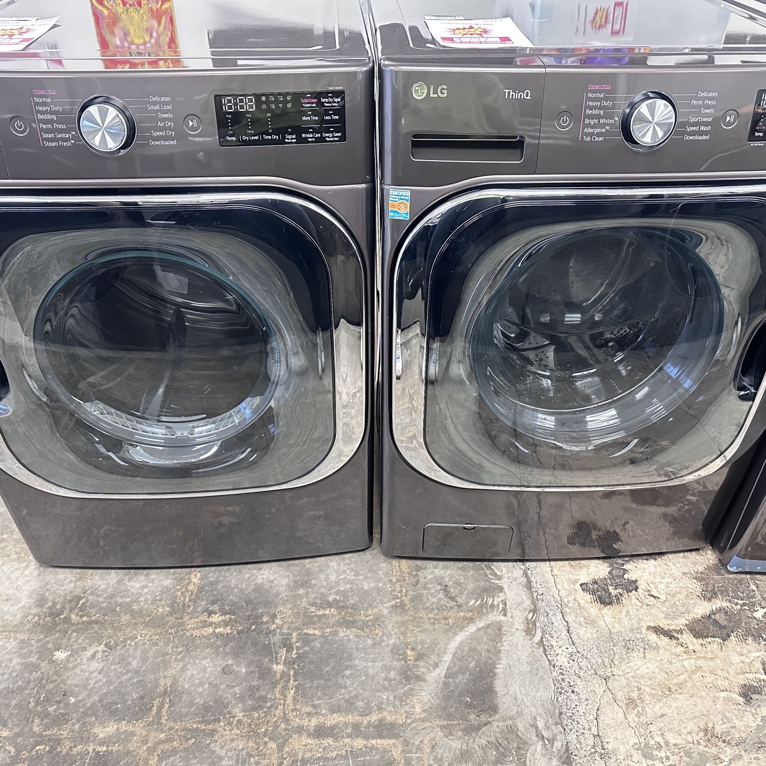 LG 29” Wide Mega Capacity Washer And Dryer Set Unused 