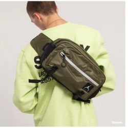 Jordan Brand Jumpman Air Crossbody Bag, Olive/green