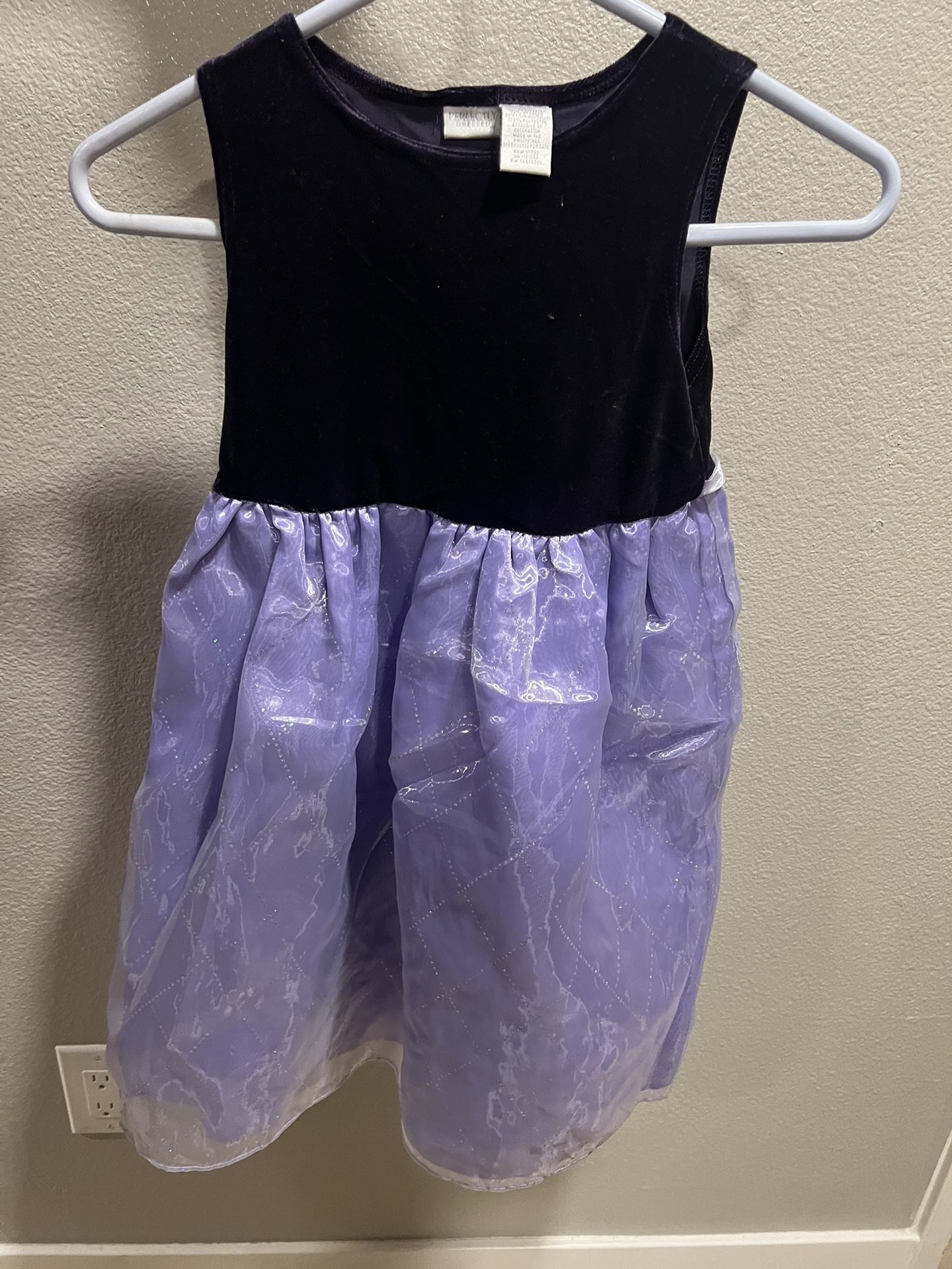 Kid Dress Black And Purple 