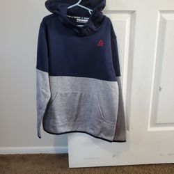 Boy's Size M/(8) Dark Blue And Grey Reebok Hoodie