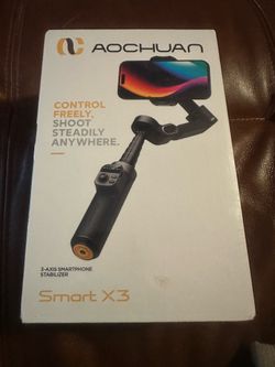 Aochuan Smart X3 3 axis gimbal smartphone stabilizer stand extension new