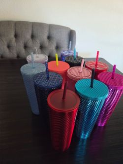 Starbucks Studded Tumbler Cups with Straws