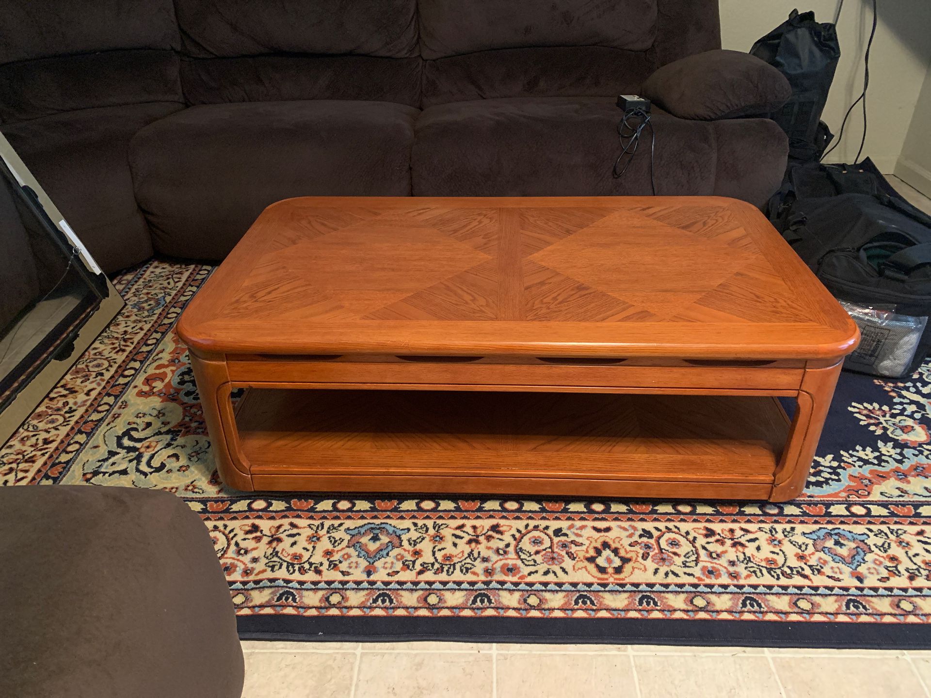 Three piece set Coffee table and two end tables matching set