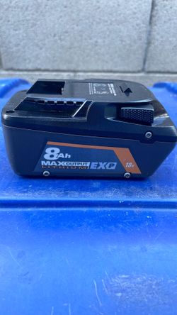 Ridgid 18v max output EXP 8.0 ah battery