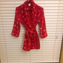 Kids Christmas Fuzzy House Coat Robe