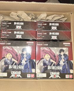 Union Arena Fullmetal Alchemist booster boxes