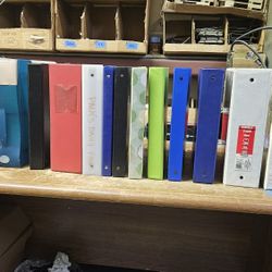 12x 3 Ring Binders Locking Binders With Divider Pages