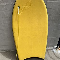 Old School OG Vintage Morey Boogie Board Mach 7-7 Bodyboard with leash