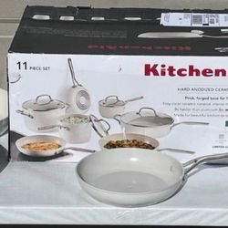 KitchenAid Hard-Anodized Ceramic Induction Cookware Set, 11-piece 