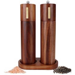Wood Pepper And Salt Grinder Set! Brand New!
