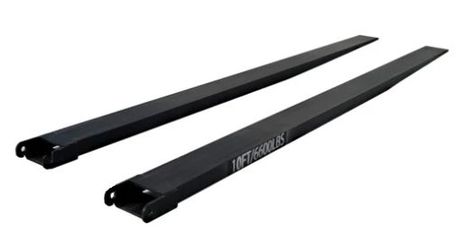 ABOSS Pair of 10' Fork Extensions, 5-1/8" Inside Width, Unused