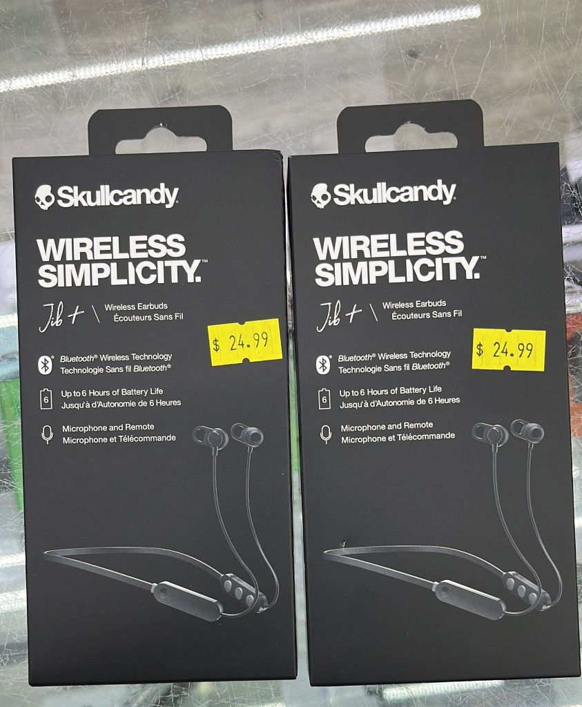 Skullcandy Wireless Earphones Brand New Sealed With 1 Year Warranty 