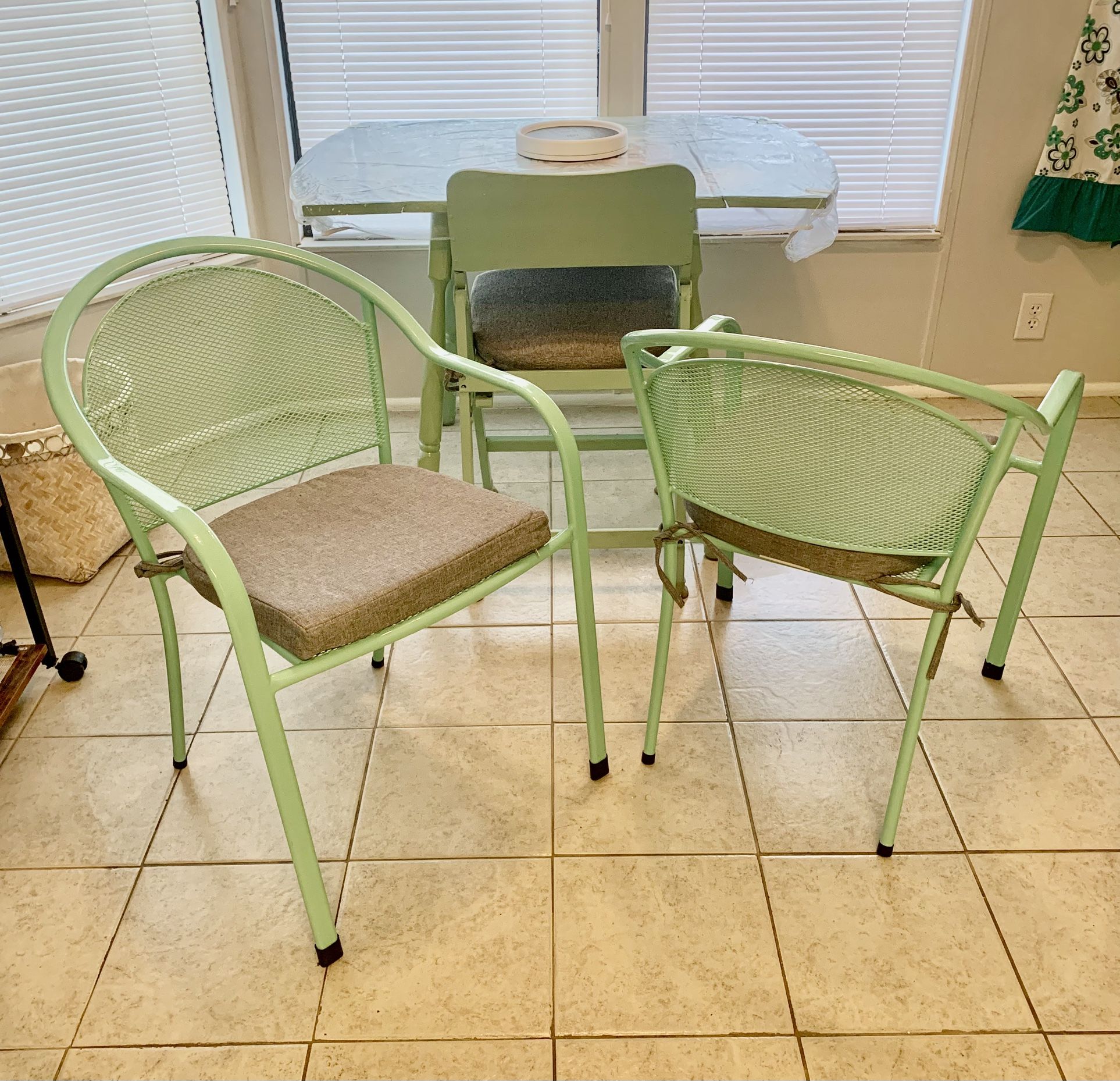 2.. Brand New Indoor/outdoor chairs with cushions