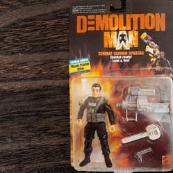 Mattel 1993 Demolition Man Combat Canon Spartan 5 Inch Action Figure