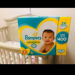  Several Boxes Brand New Never Used Diapers Size 2 168 Count