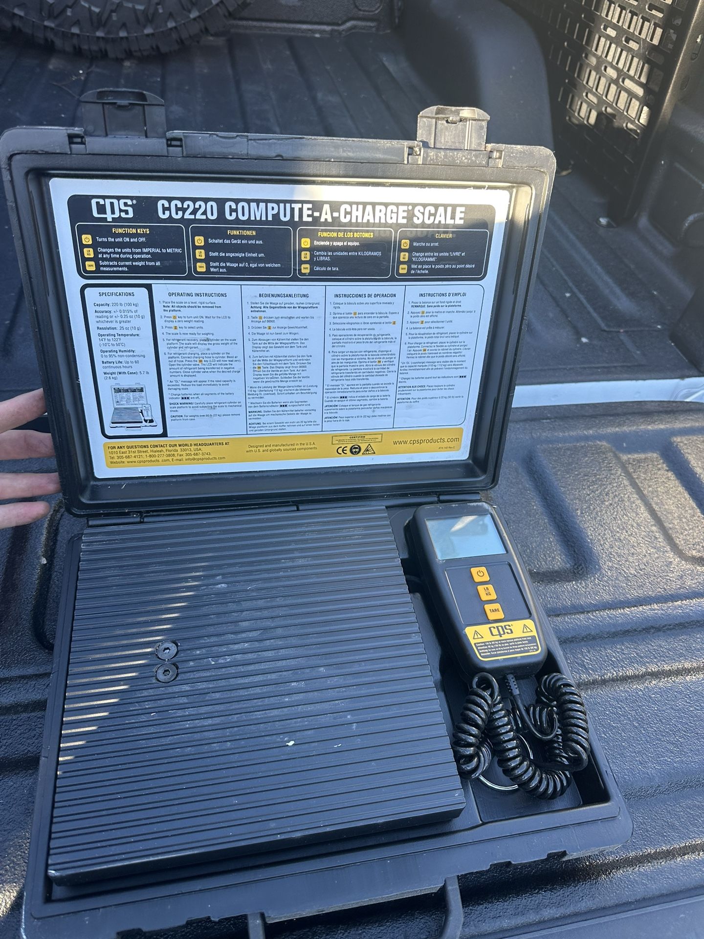 CPL Refrigerant Scale