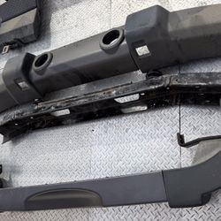 4 Piece Bumpers and Side Steps for 2009 - 2017 Jeep Wrangler