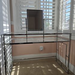 Glass Chrome Vanity