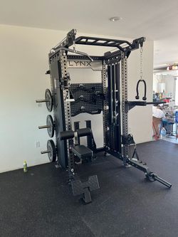 2in1 Pro Series - All in One Home Commercial Gym - Dual Cable Machine - Squat Rack - Bench Press - (Weights Fitness Exercise) 