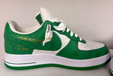 LV x Air Force 1 Low By Virgil Abloh White Green