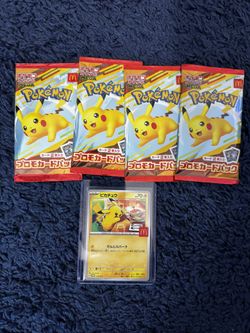 Japaneses Mcdonalds Pikachu Promo Card Sealed From Japan $100