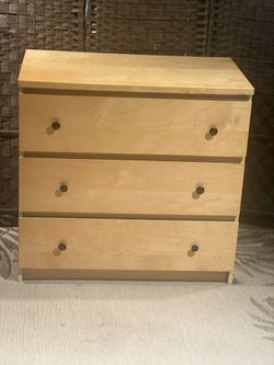 Ikea Malm oak 3 drawers