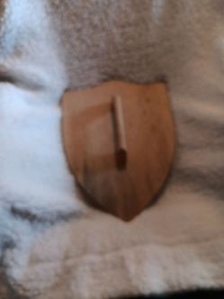 Wooden Shield-Shaped Plaque