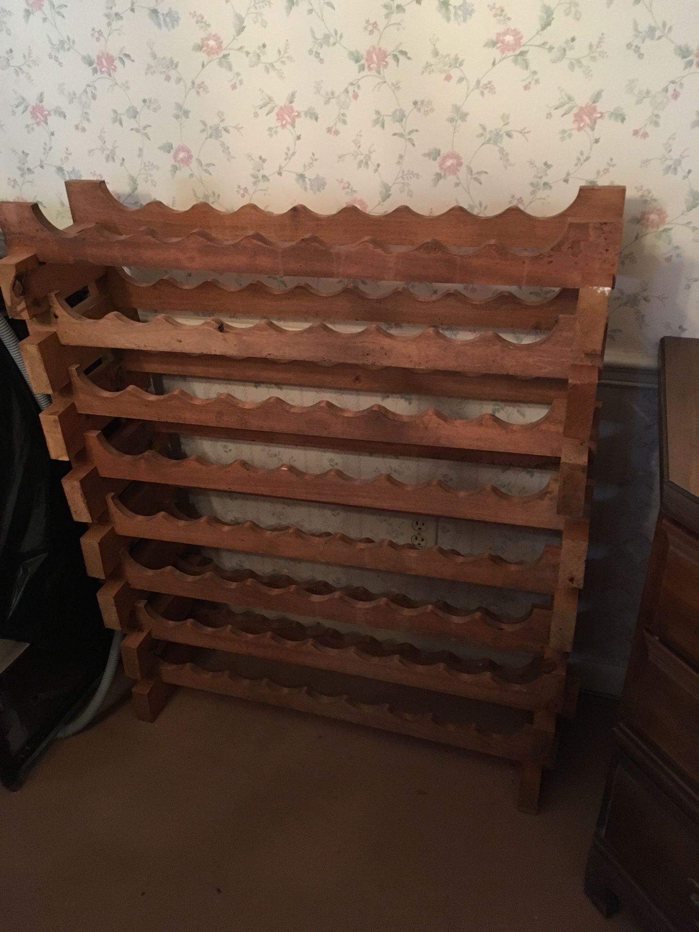 Wood wine rack