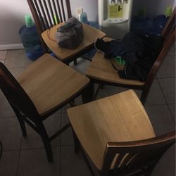 Wooden Chair Set 