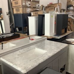 Vessel Sinks, Vanity Cabinets, Mirrors . Price Ranges From $150-$800